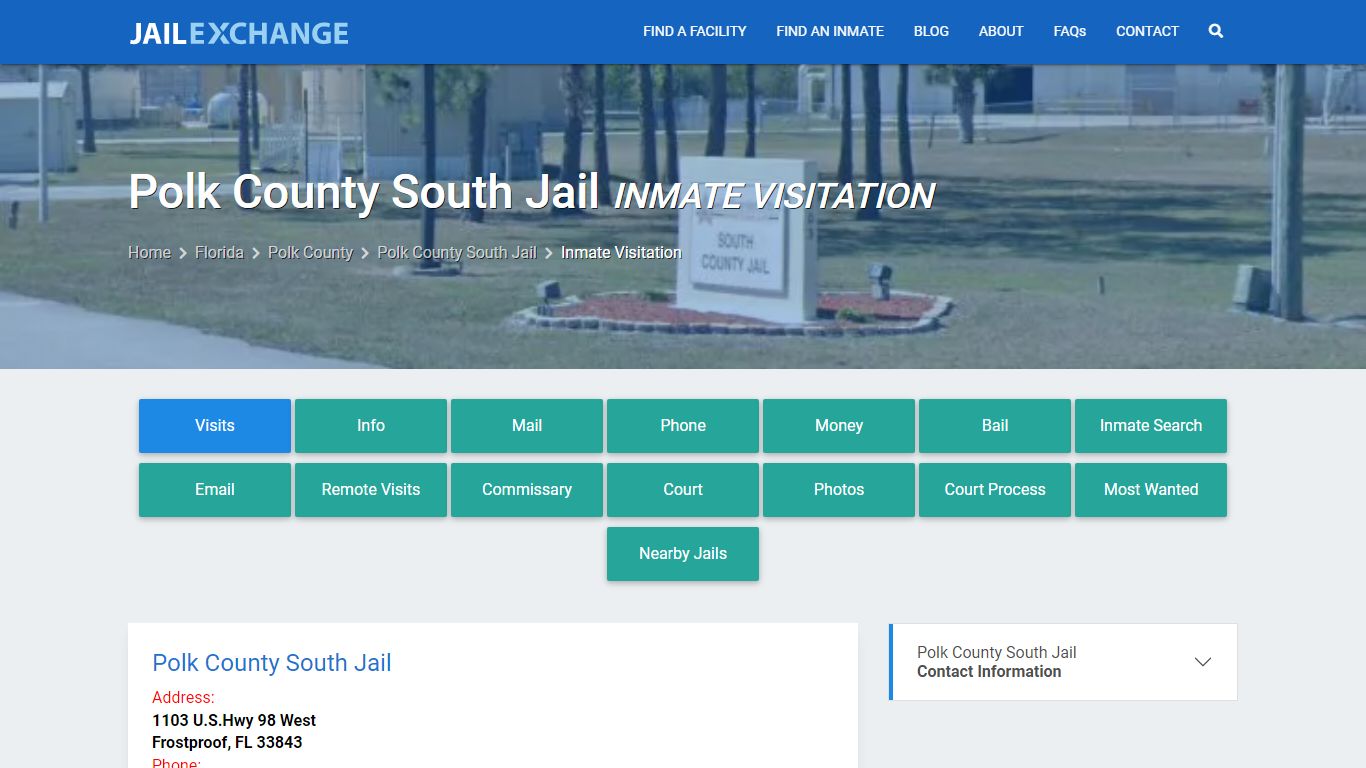 Inmate Visitation - Polk County South Jail, FL - Jail Exchange